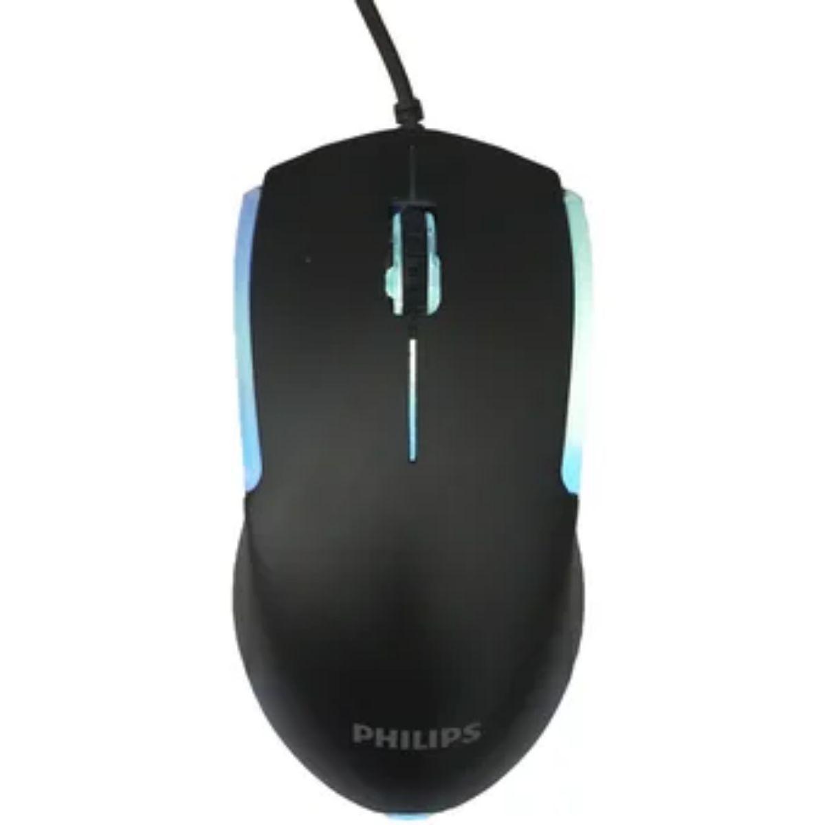 Combo Teclado y Mouse Gamer Philips SPT6214BK-1