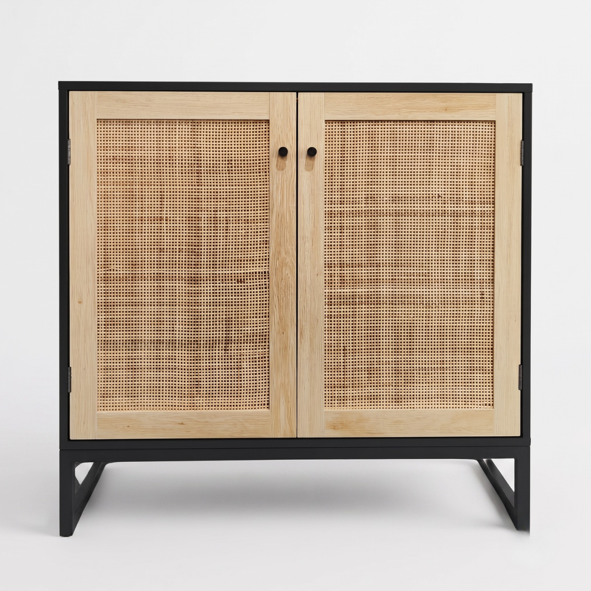 Mueble Buffet Aparador Ratan Negro Alvik-5