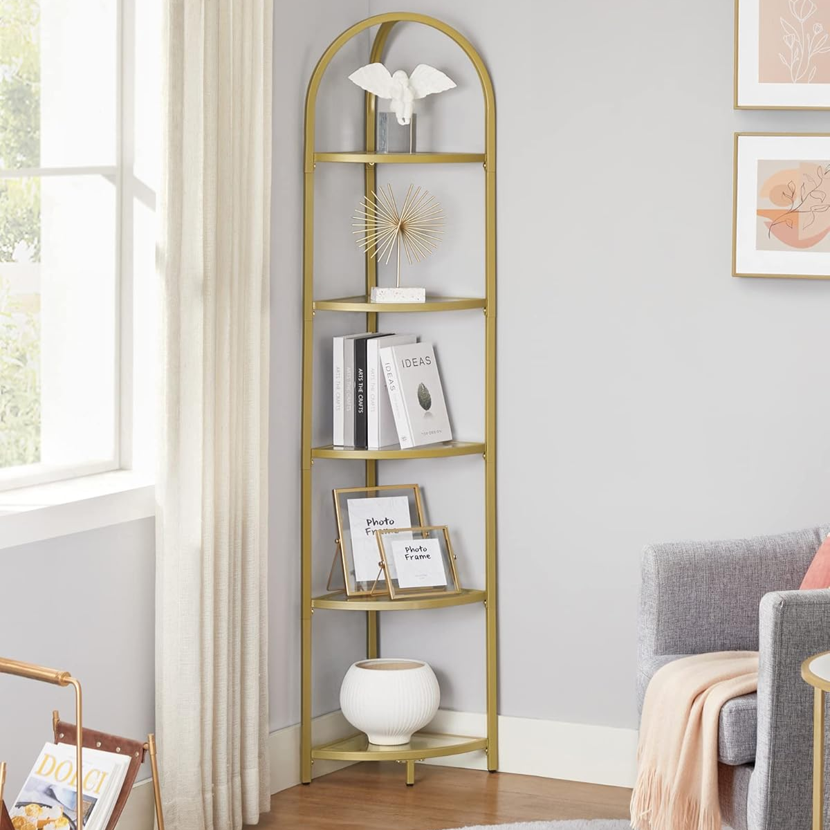 Mueble Estante Esquinero Dorado Odder-3