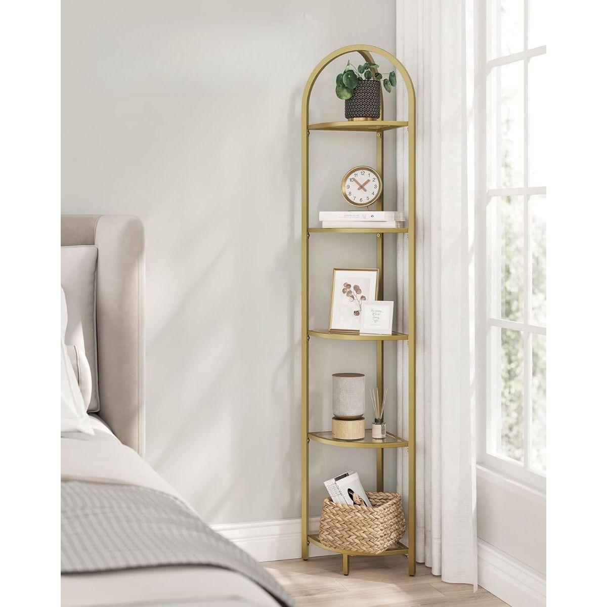 Mueble Estante Esquinero Dorado Odder-8