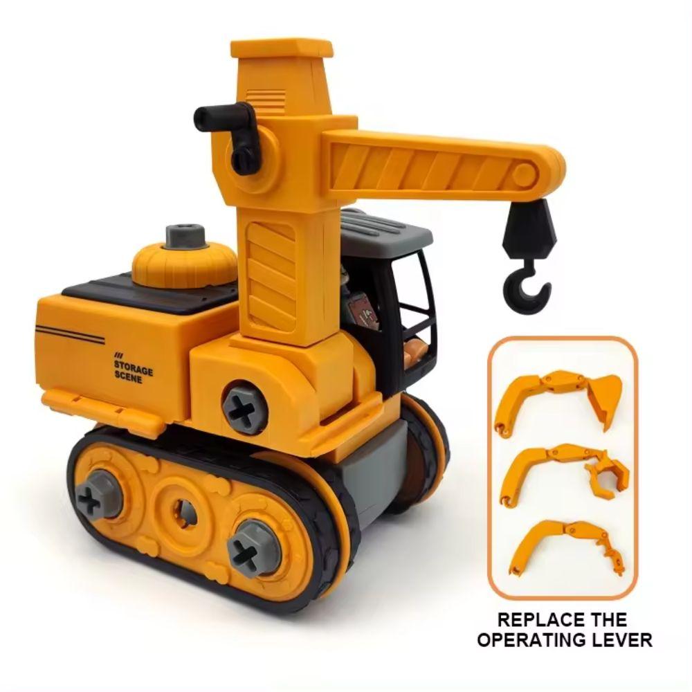 Set de Camiones Armables Constructores y Excavadores-1