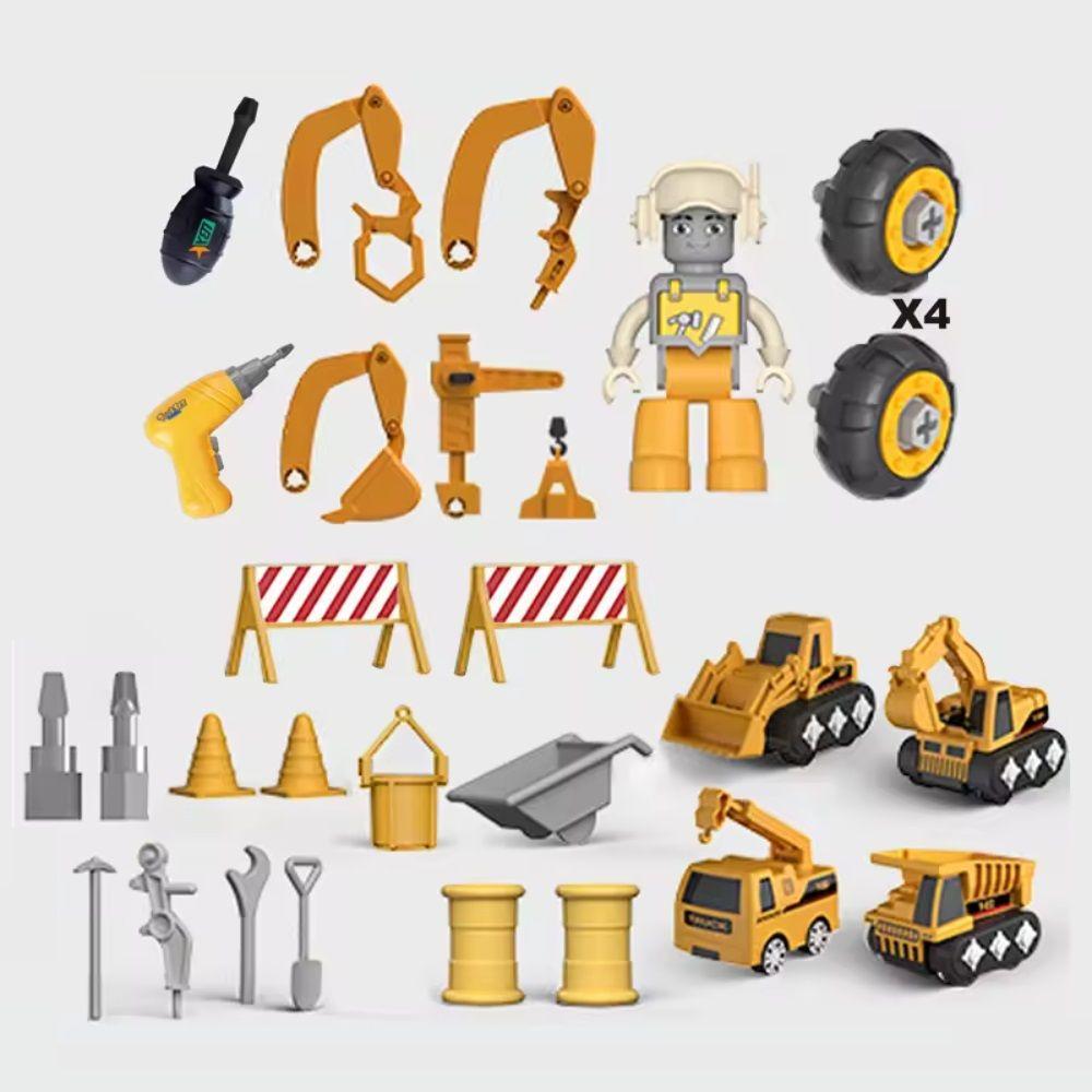 Set de Camiones Armables Constructores y Excavadores-6