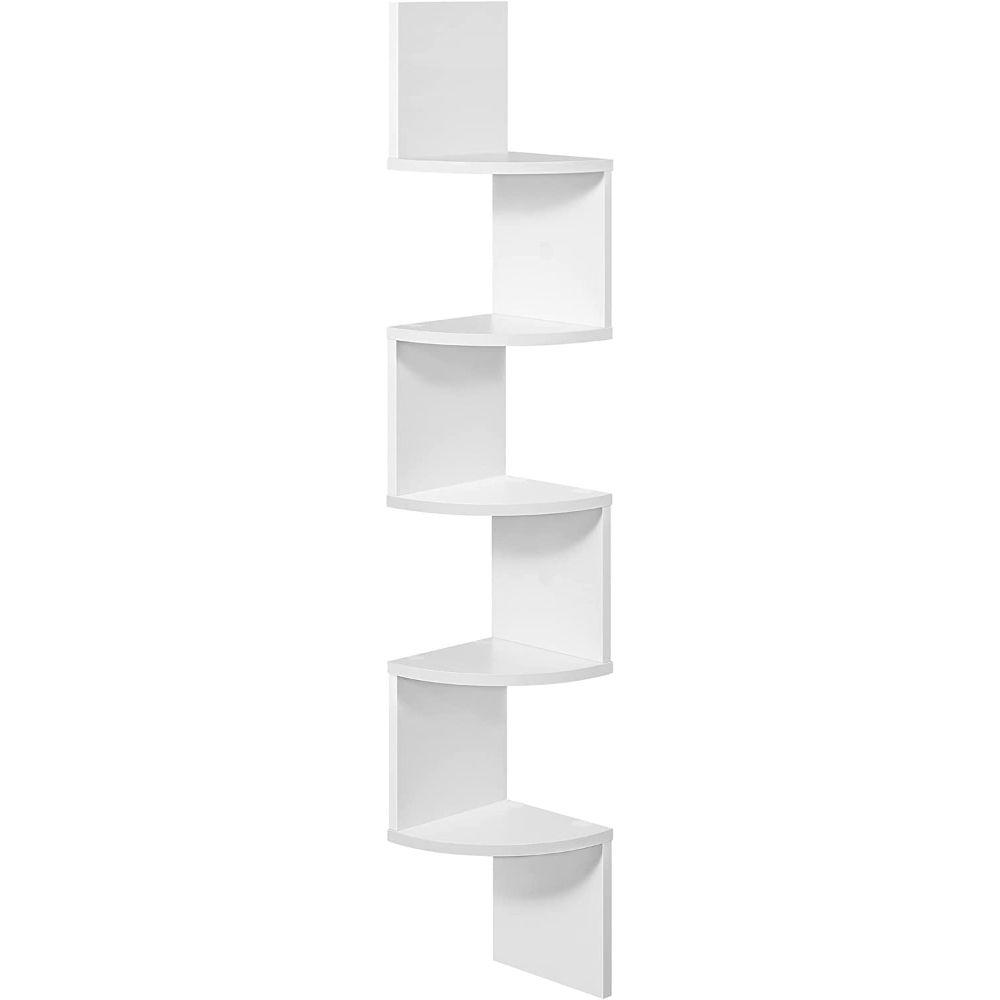 Mueble Estante Esquinero ZigZag Blanco Ribe-0