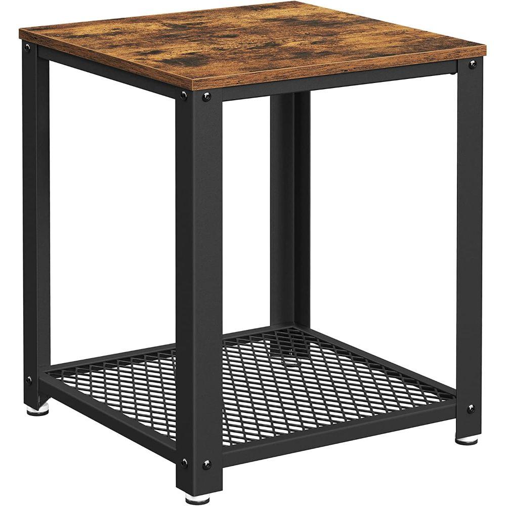 Mesa Lateral Auxiliar Velador Umea Estilo Industrial-0