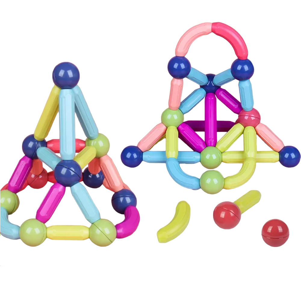 Set Bolas y Varillas Construcción Magneticos 28 pcs-3