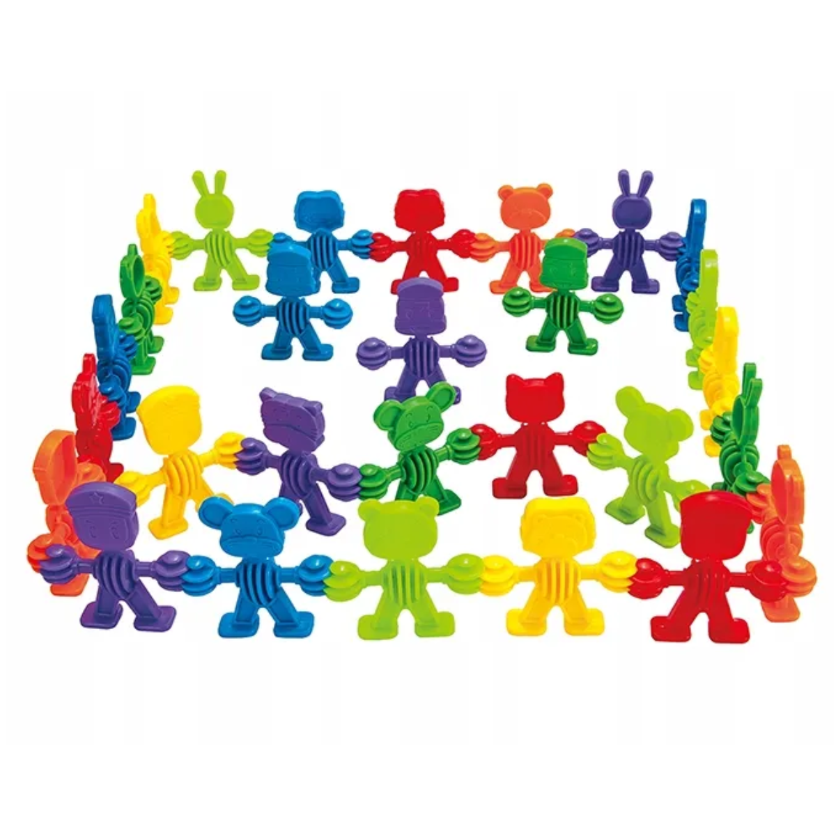 Maleta Animales Conectores Juguete Didáctico Encaje 90 pzs-2