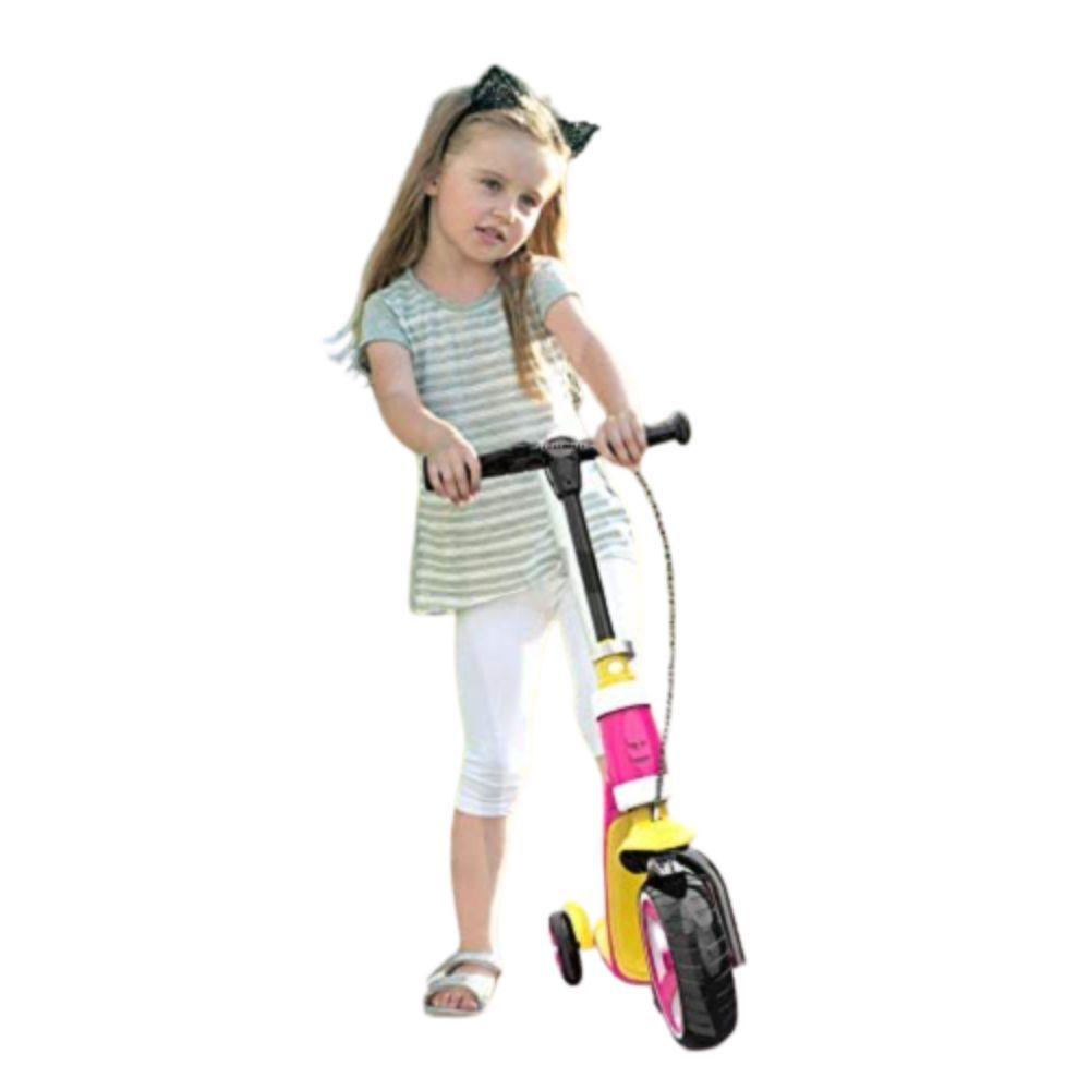 Scooter Infantil Bicolor con Frenos Rosa-5