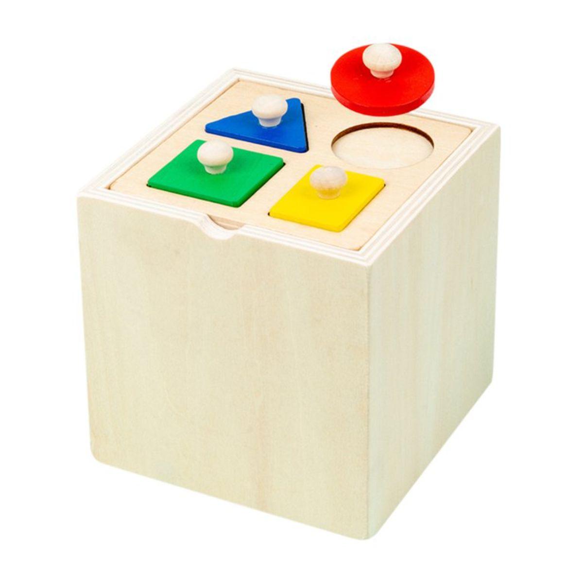 Cubo Actividades de Madera 5en1 Juguete Montessori Didáctico-2