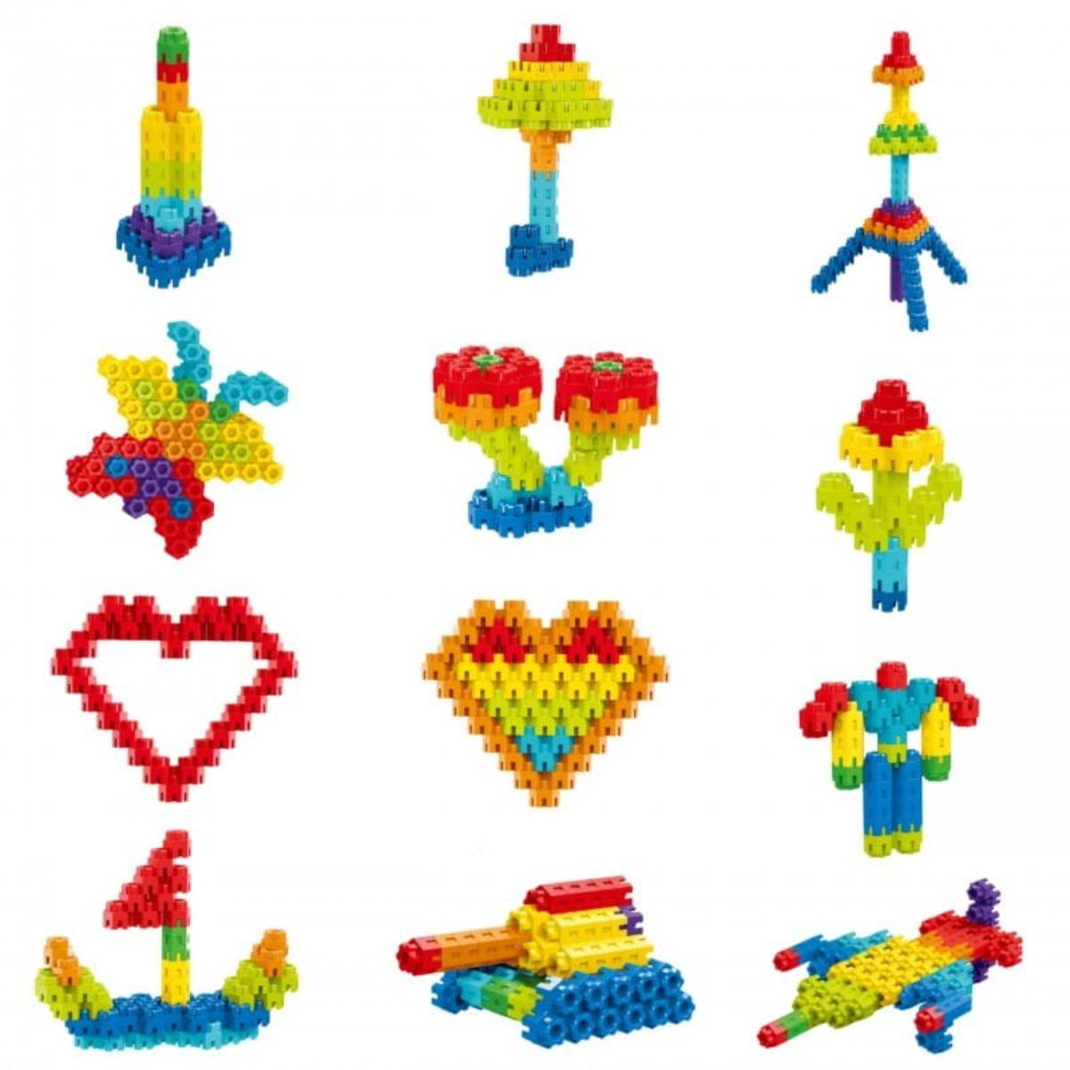Conectores Hexagonáles Juguete Didáctico Encaje 300 pzs-1