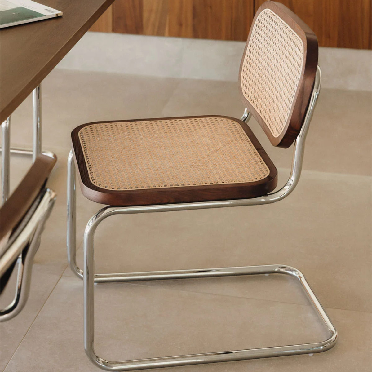 Set de 2 Sillas Breuer Madera y Ratán Cafe-3