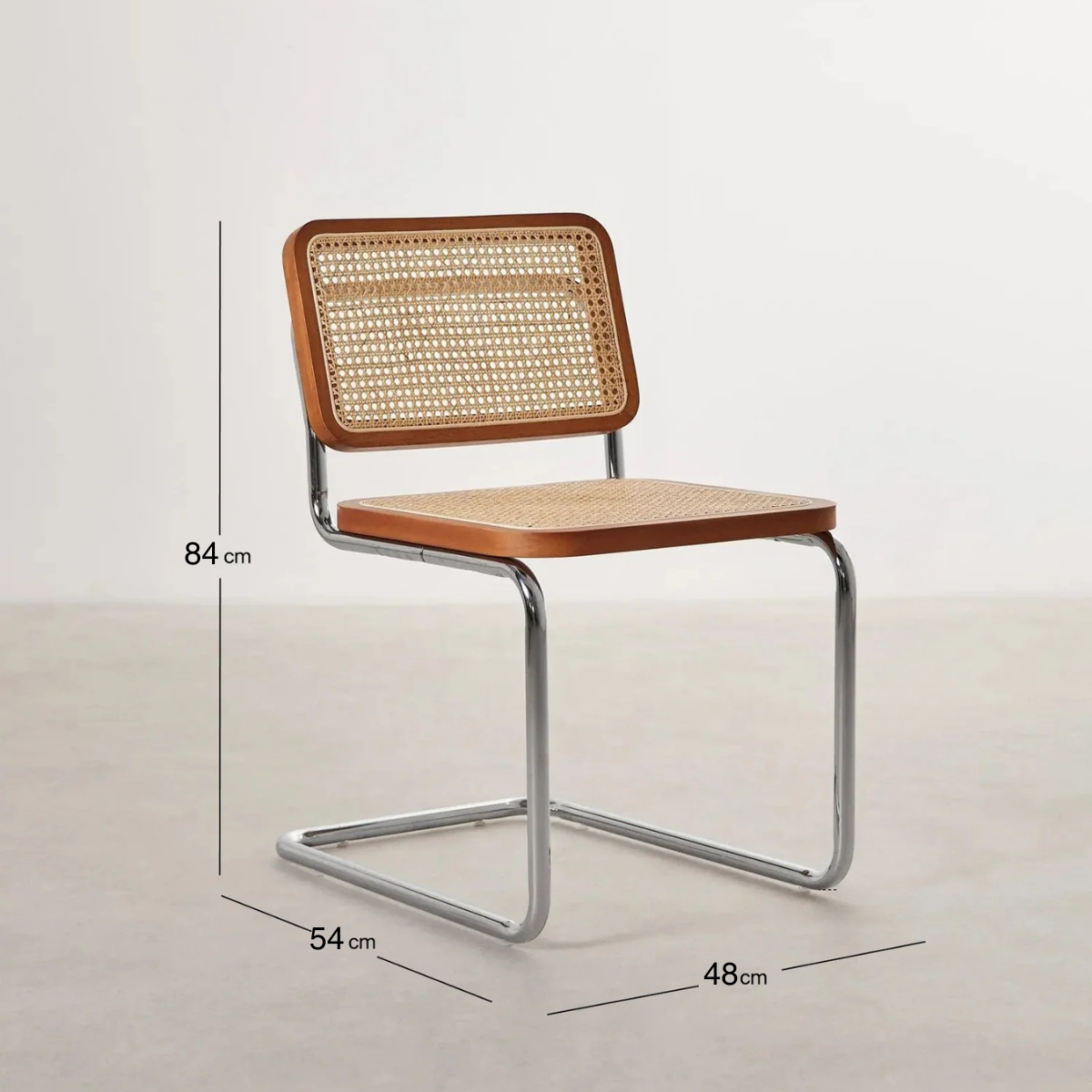 Set de 2 Sillas Breuer Madera y Ratán Cafe-5