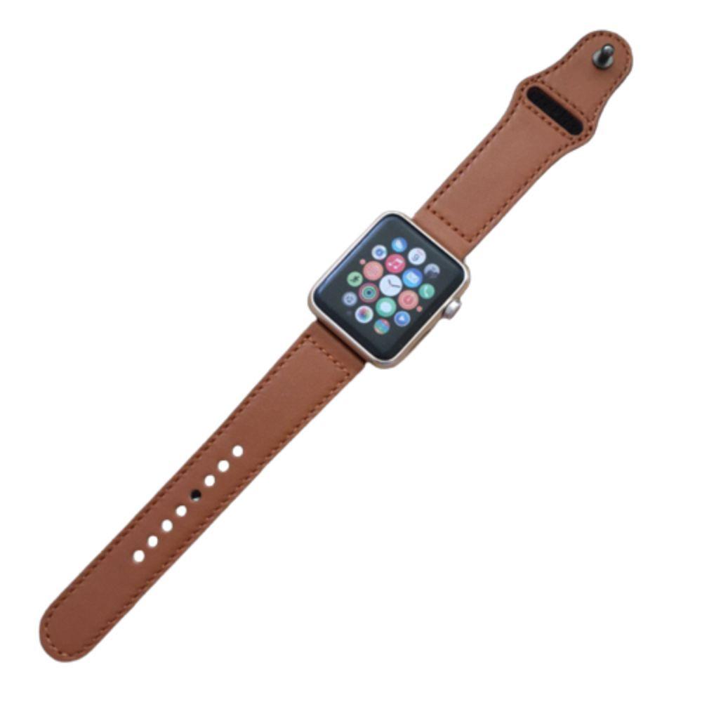 Correa Compatible c/ Apple Watch Cuero 38/40mm Cafe-3