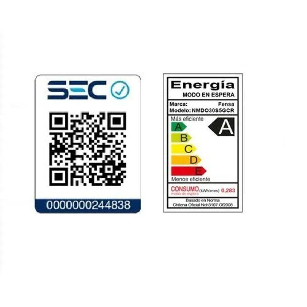 Microondas Fensa Digital 30 Litros Espejado NMDO30S5GCRG-4