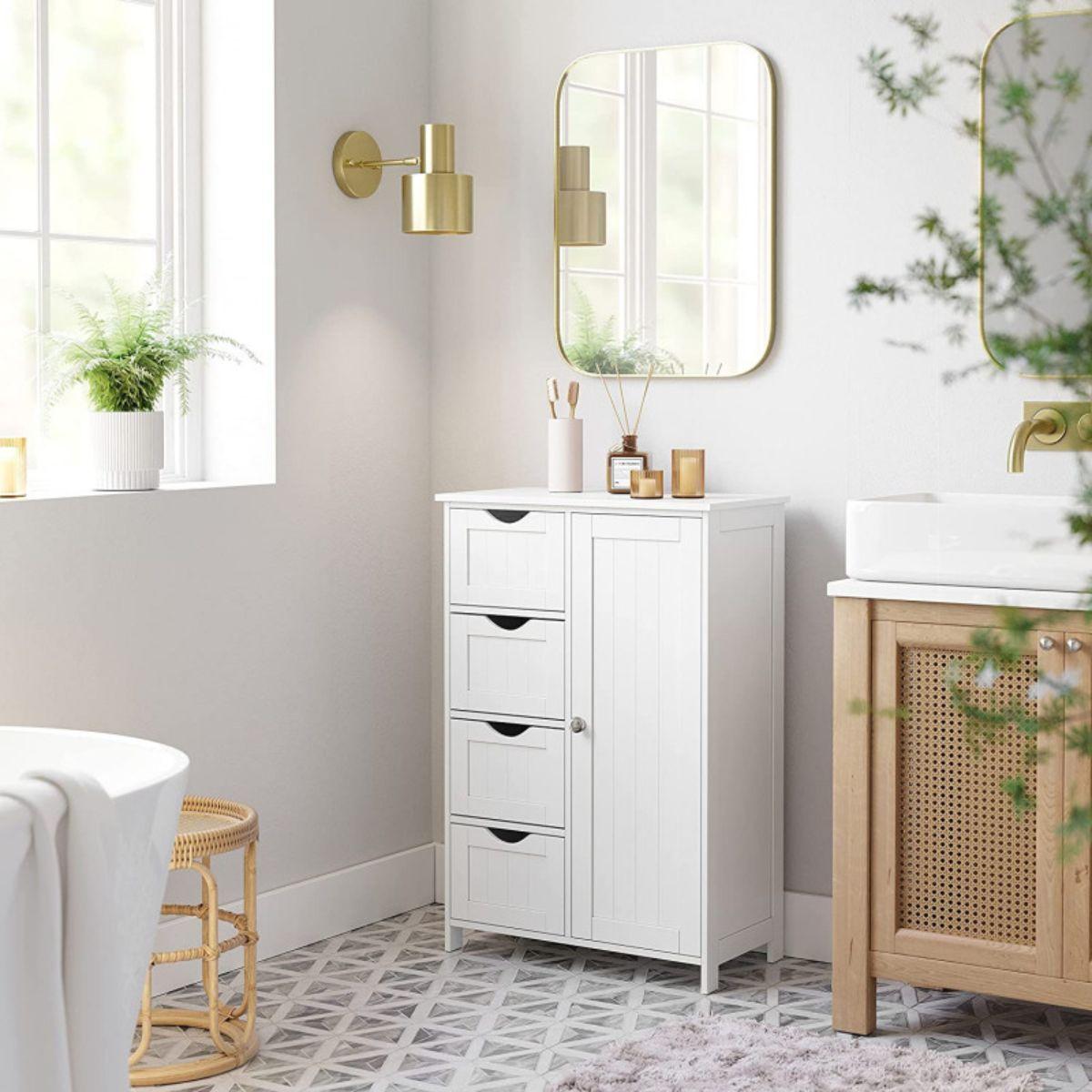 Mueble Gabinete Organizador Multiuso Blanco 4 Cajones Uttran-6