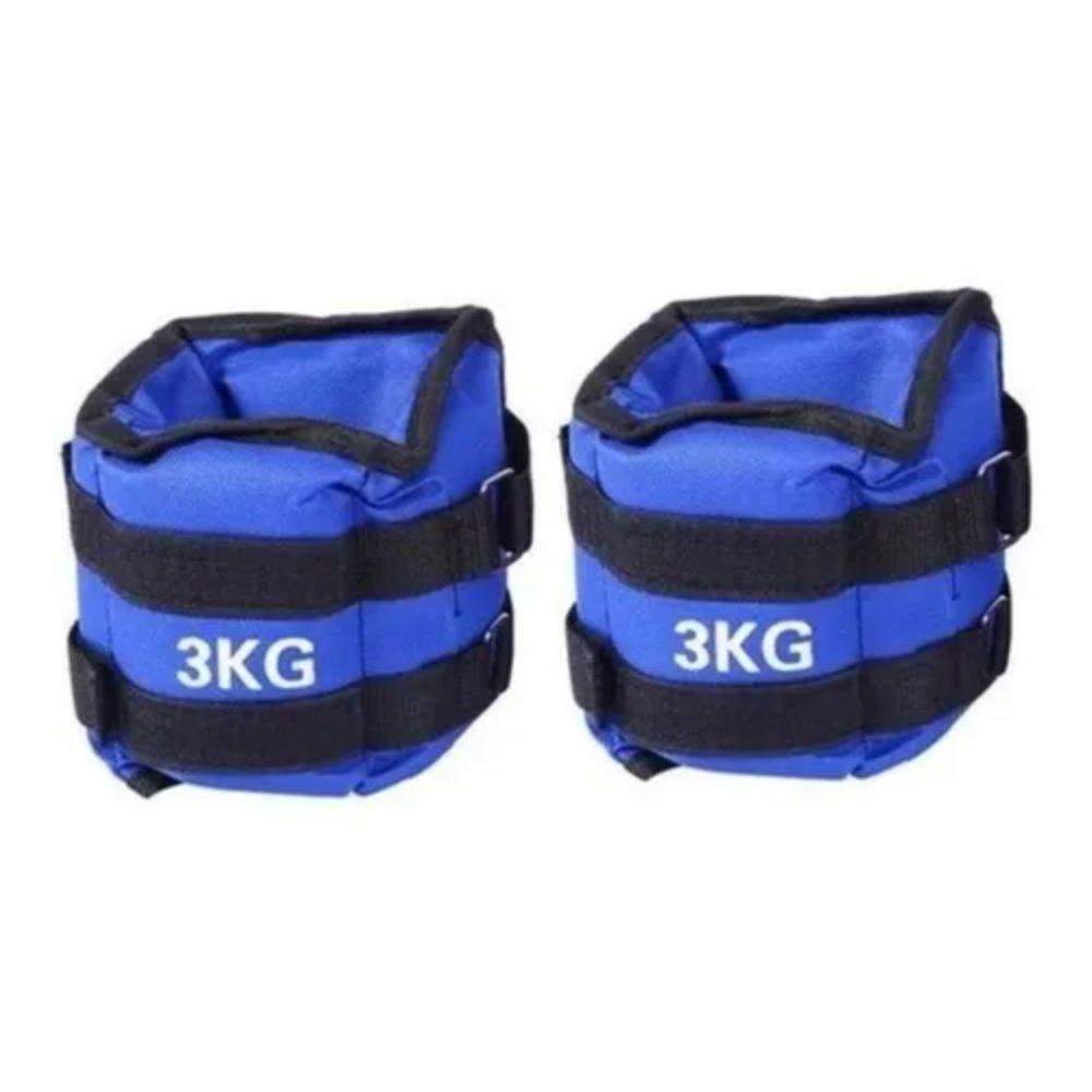Set Dos Pesas Tobilleras Muñecas Brazo Pierna 3 KG Spacezat-1
