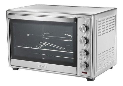 Horno Eléctrico 60 Lts. Thomas Plateado Spiedo-1
