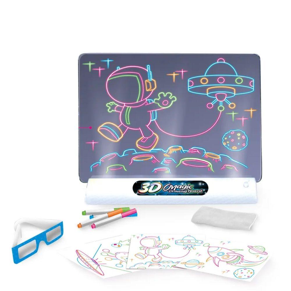 Pizarra Mágica Luminosa 3D Espacio con Plumones-1