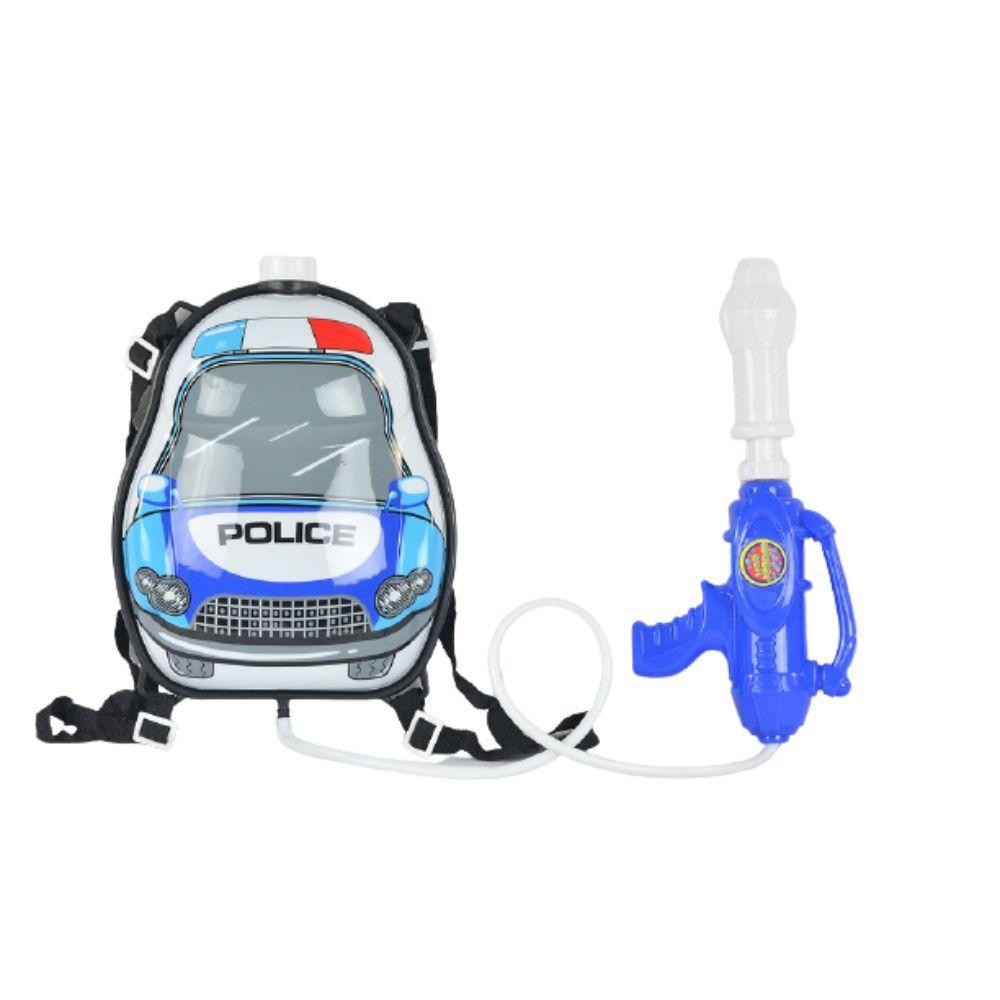 Mochila Pistola Lanza Agua de Juguete Policia-0