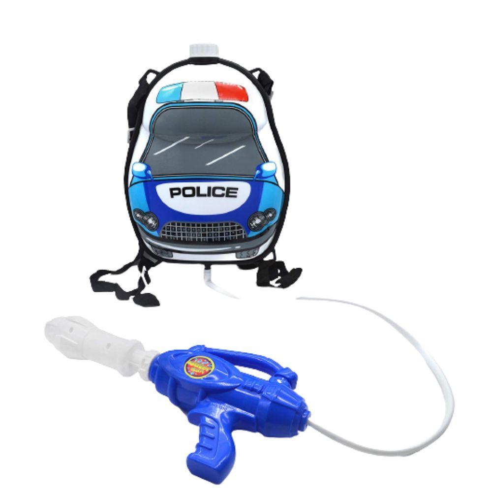 Mochila Pistola Lanza Agua de Juguete Policia-1
