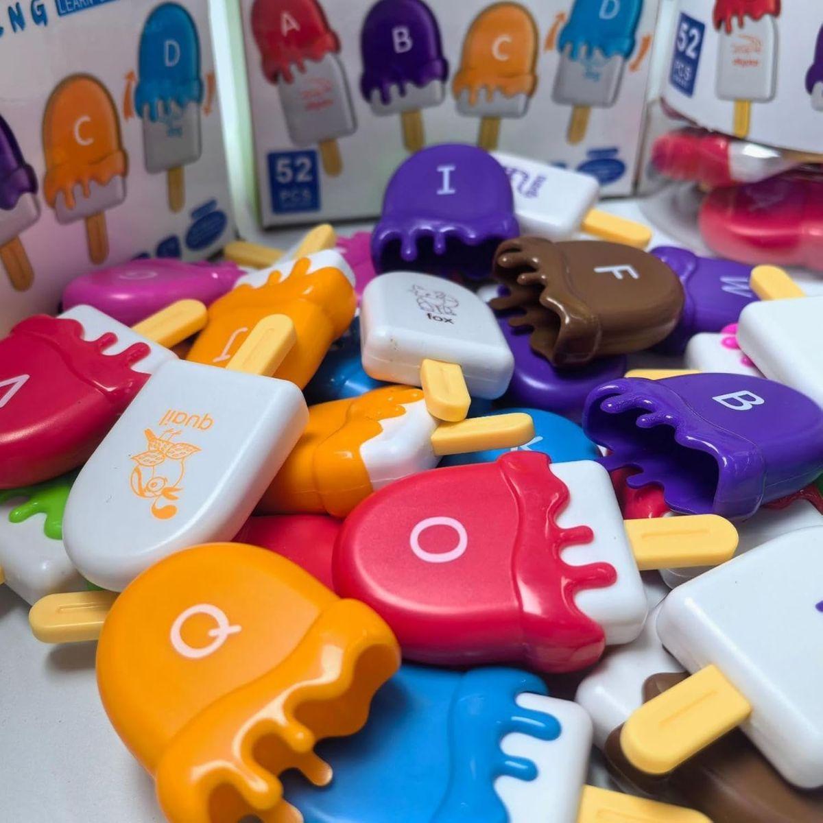 Juego de Emparejamiento Helados Alfabeto 52 pcs-4