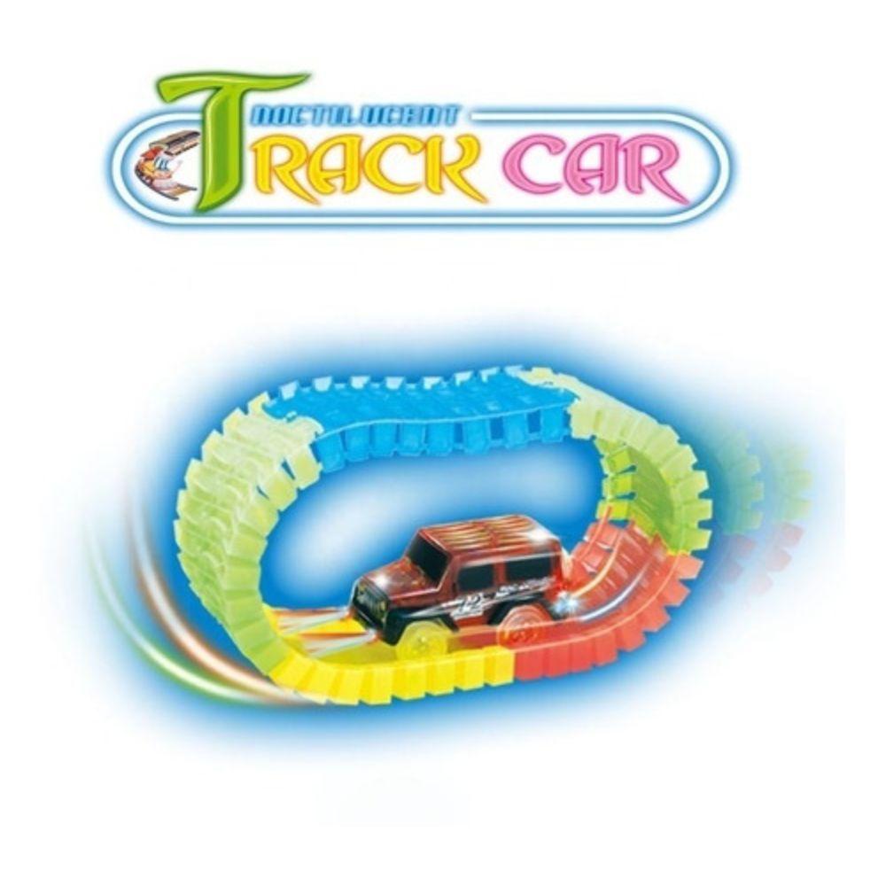 Pista De Auto Mágica Luminosa Armable 220 piezas-3