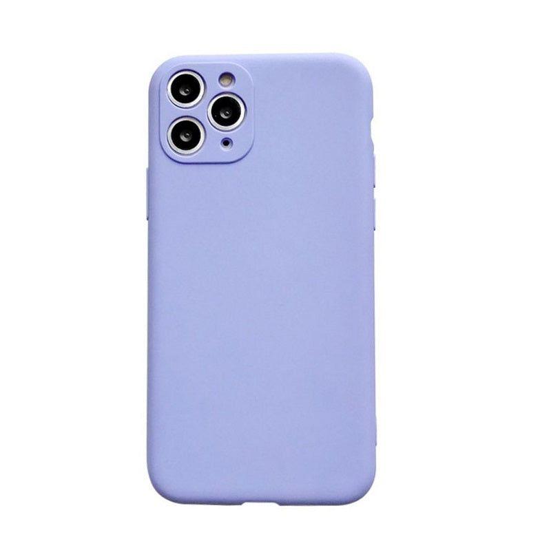 Carcasa Silicona Lila + Lámina Compatible con iPhone 12-2