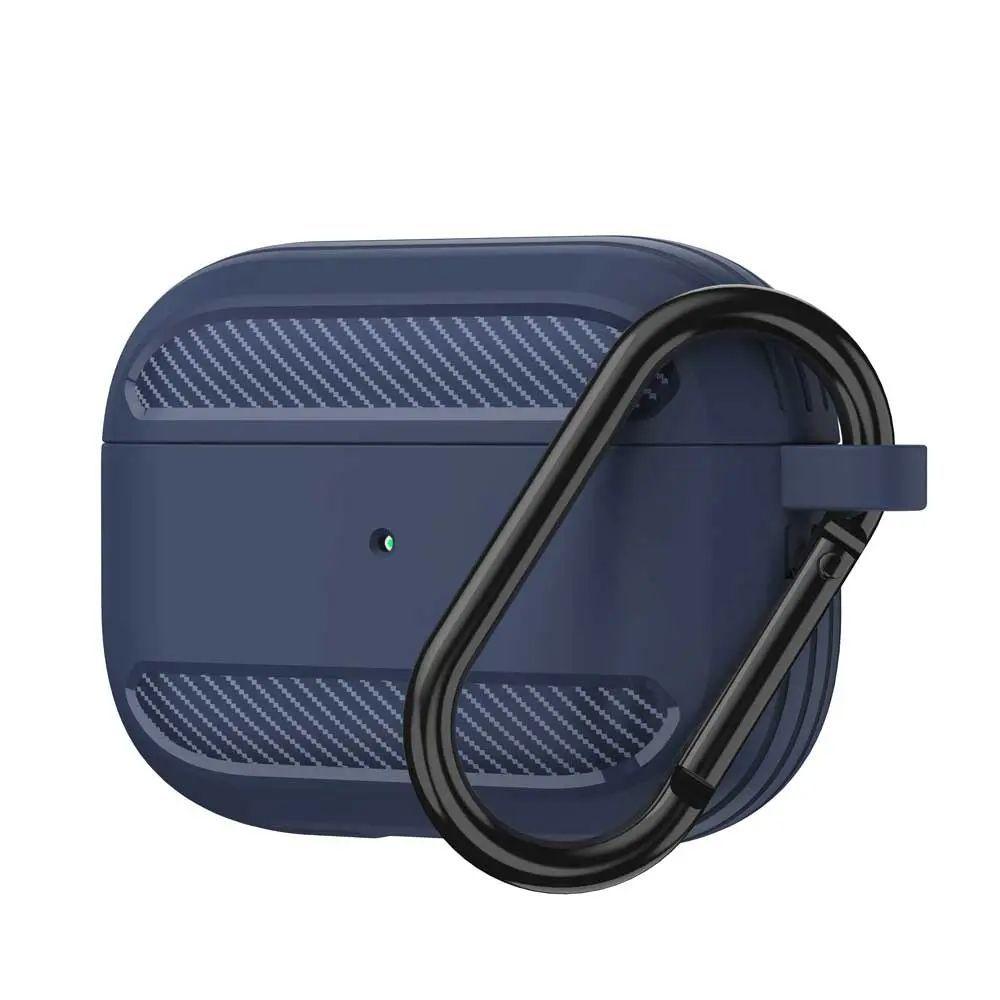 Case Protector Silicona Rigido Compatible Airpods Pro Azul-0