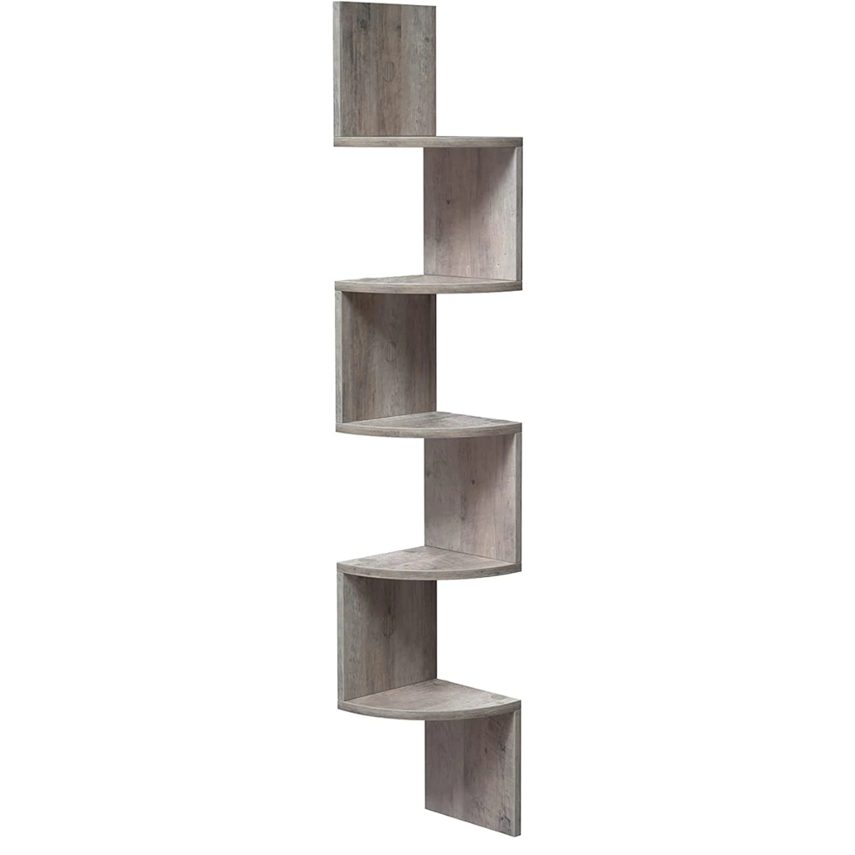 Mueble Estante Esquinero ZigZag Gris Vedby-0