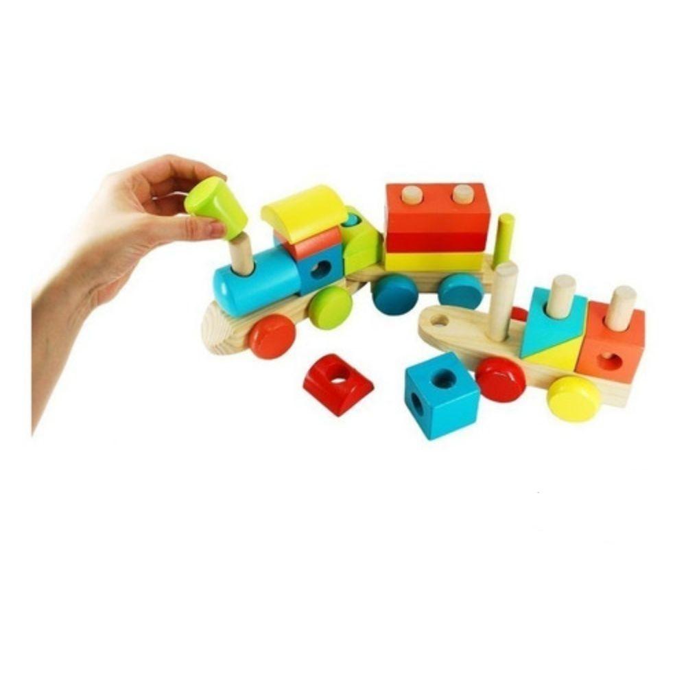 Pack 3 juguetes de Madera Didácticos Carro+ABC+Puzles-2