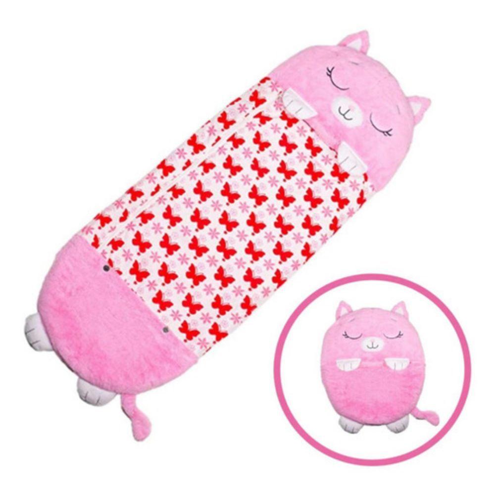 Saco de Dormir Infantil Gatita Rosa-3