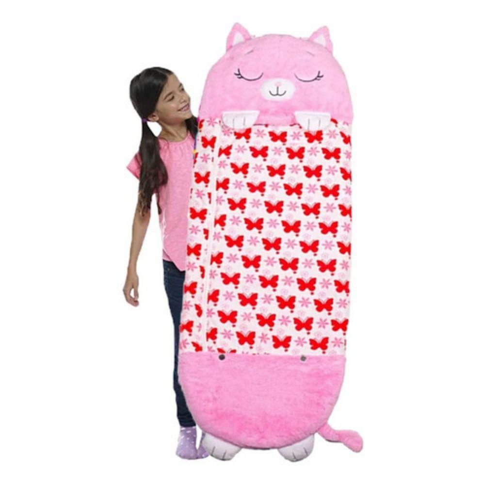 Saco de Dormir Infantil Gatita Rosa-4