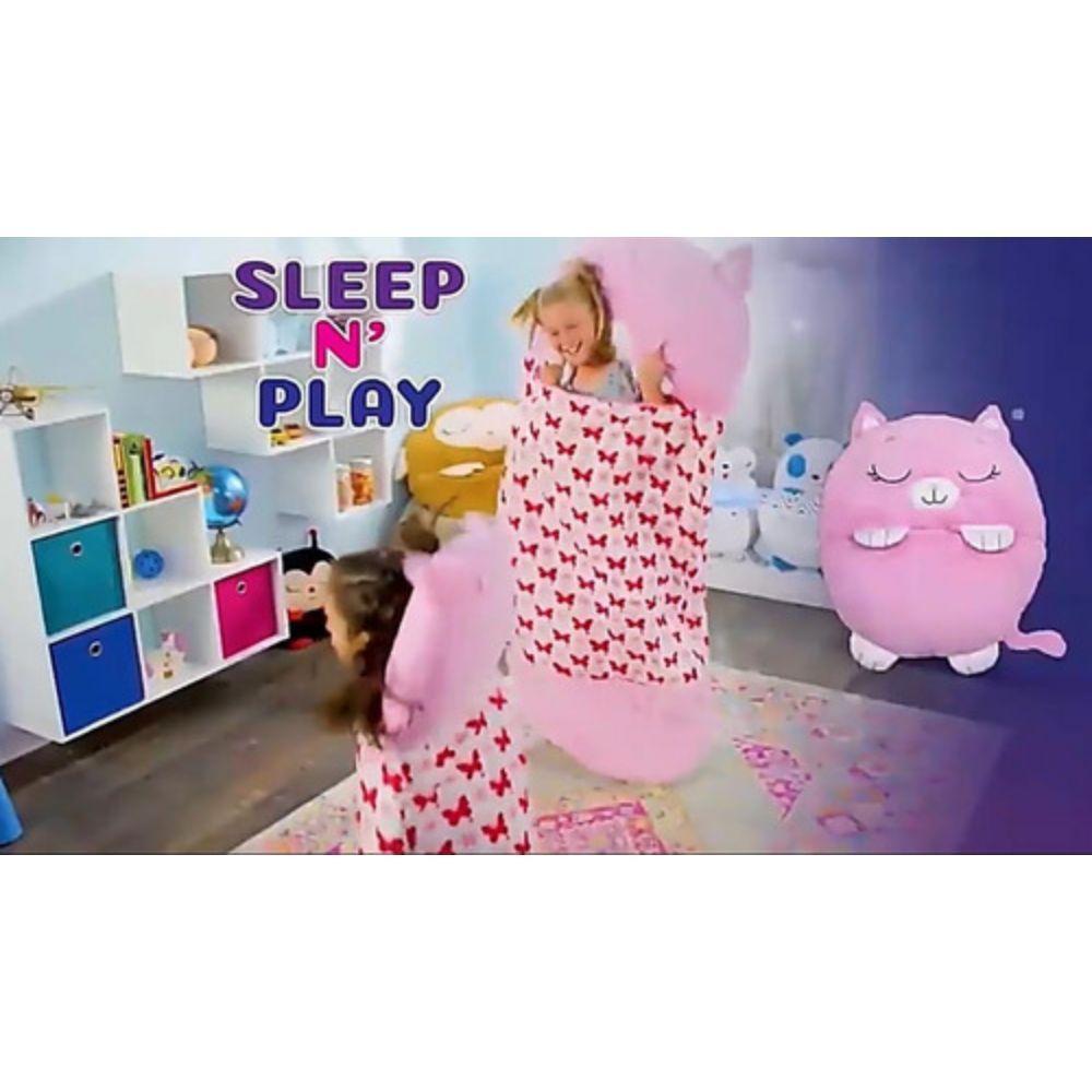 Saco de Dormir Infantil Gatita Rosa-5