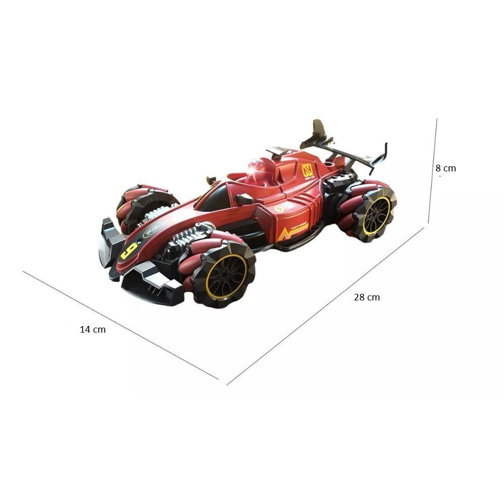 Auto de Carrera a Control Remoto Escala 1:16 2.4G Rojo-1