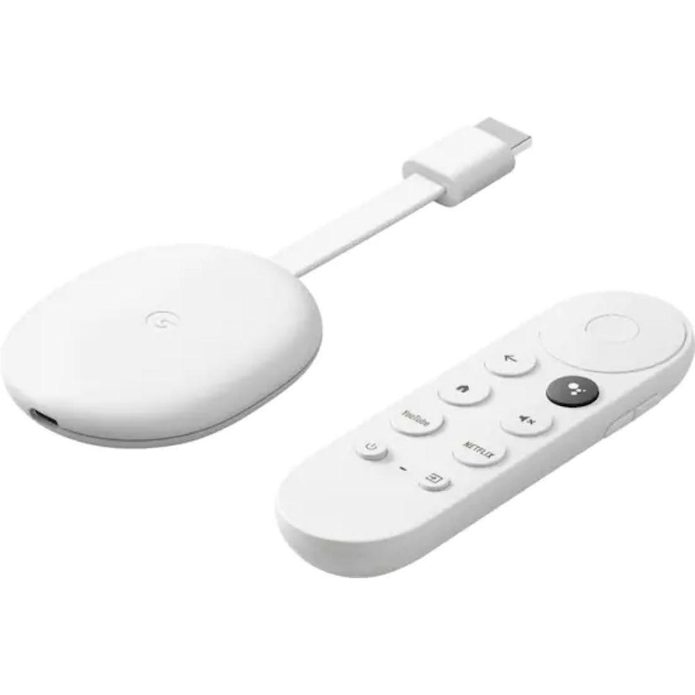 Google Chromecast 4 con google TV 4k control Snow-2