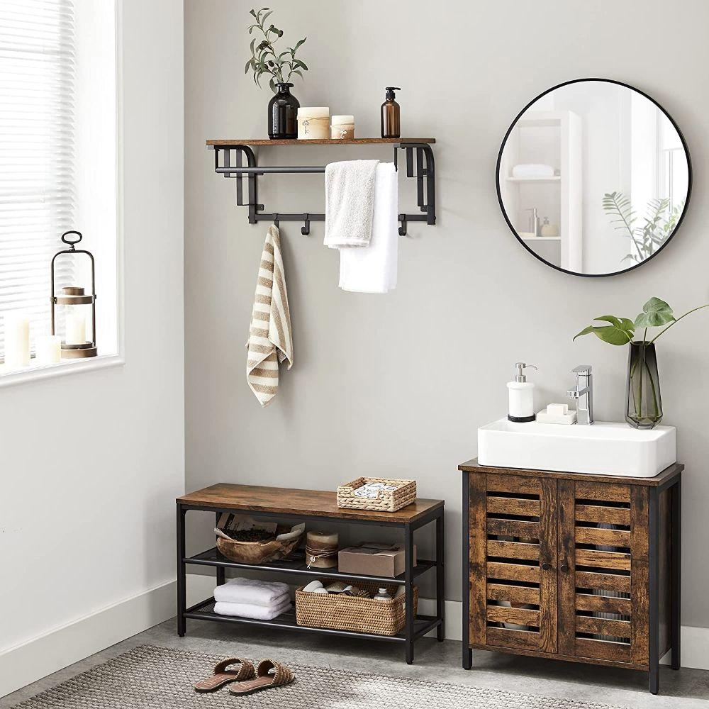 Repisa Perchero Vastra Estante de Pared Estilo Industrial-4