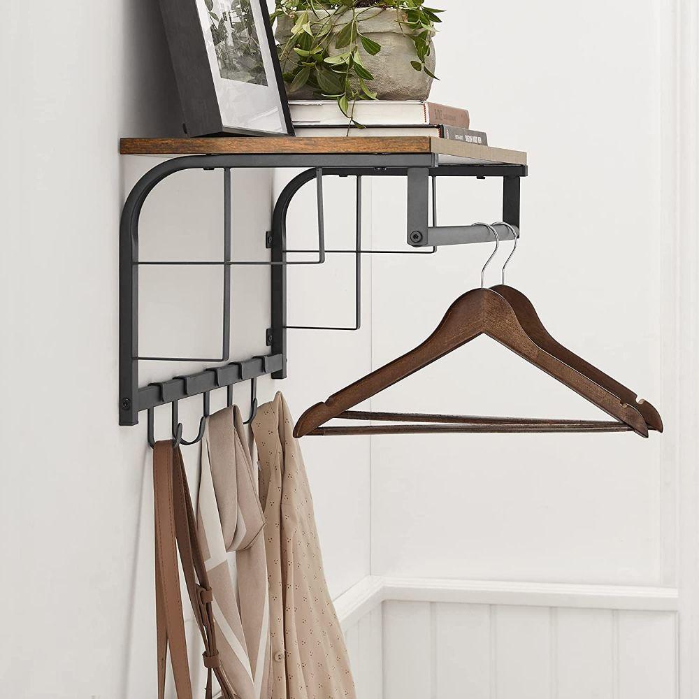 Repisa Perchero Vastra Estante de Pared Estilo Industrial-5