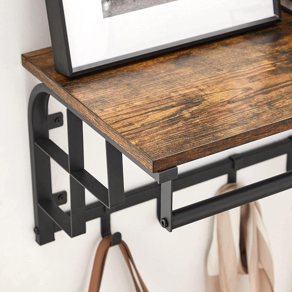 Repisa Perchero Vastra Estante de Pared Estilo Industrial-6