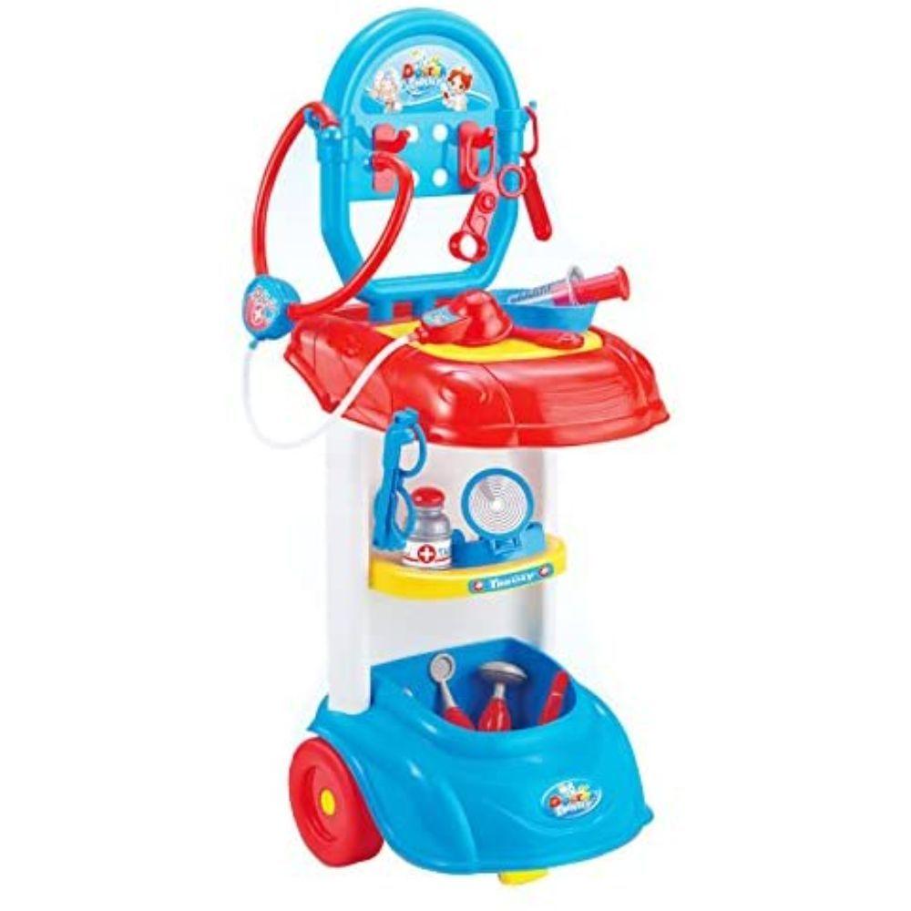 Carrito de Doctor de Juguete 12pzs Luces y Sonidos-0