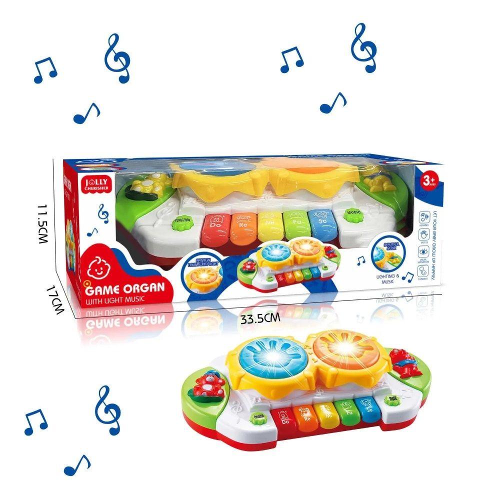 Piano Multifuncional Interactivo con Luz, Sonido y Musica-2