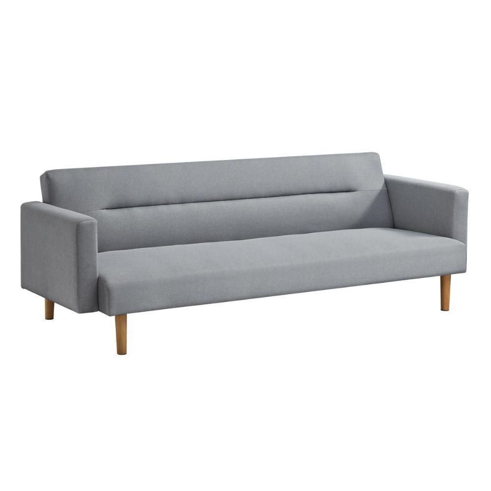 Futón Sofa Cama3 Cuerpos Vaasa Lino Gris-1