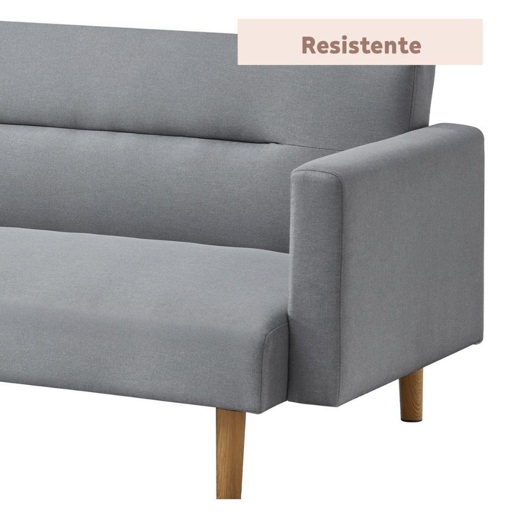 Futón Sofa Cama3 Cuerpos Vaasa Lino Gris-5