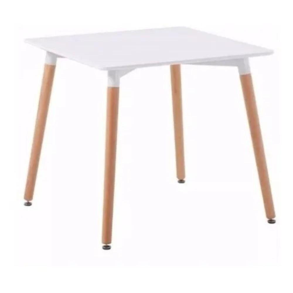 Mesa Eames Cuadrada 80 cm MDF Blanca Spacezat-0