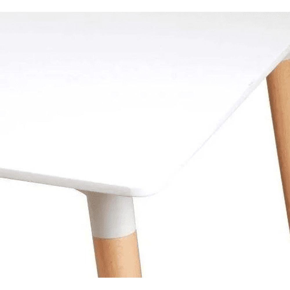 Mesa Eames Cuadrada 80 cm MDF Blanca Spacezat-1
