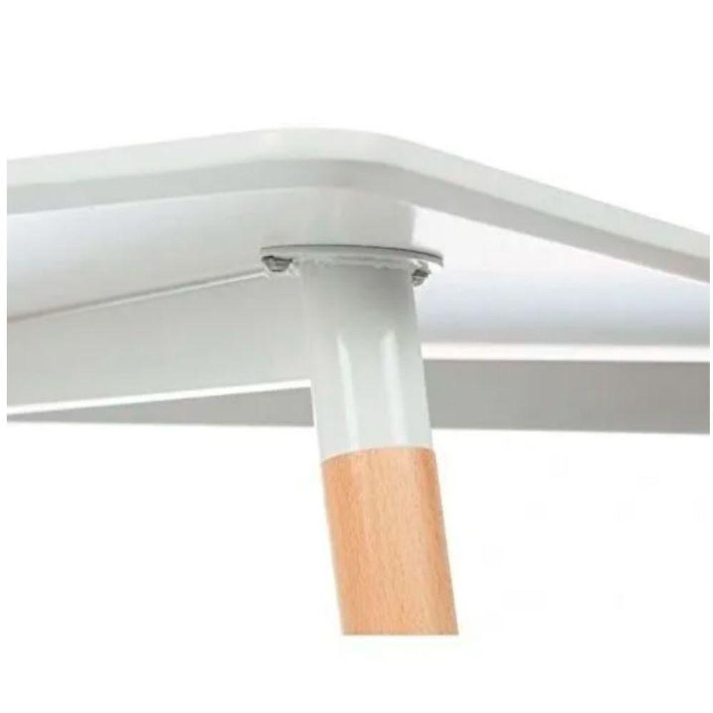 Mesa Eames Cuadrada 80 cm MDF Blanca Spacezat-2