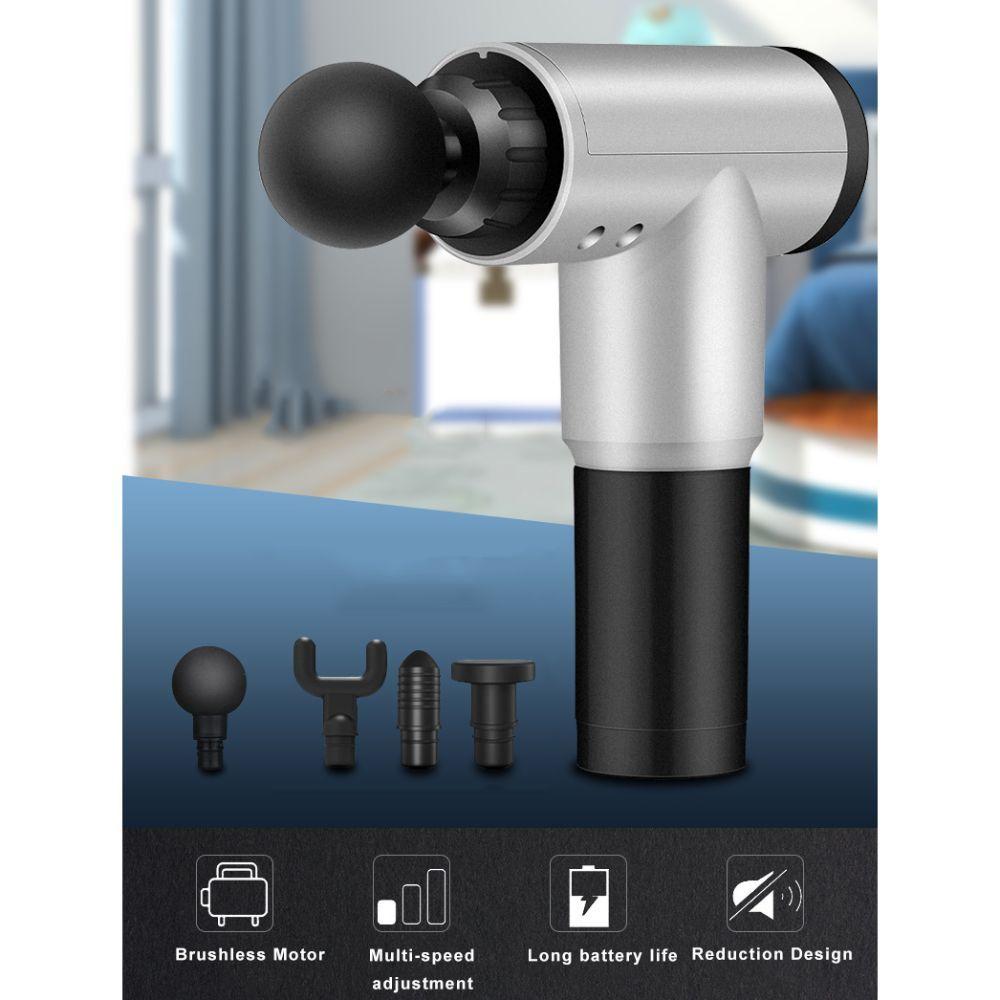 Pistola de Masaje Muscular 4 piezas 6 niveles-2