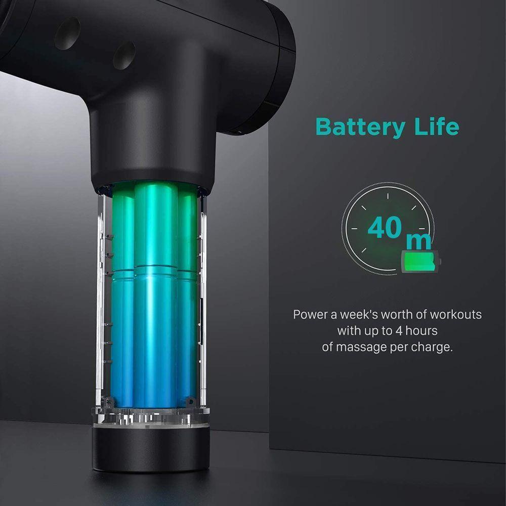 Pistola de Masaje Muscular 4 piezas 6 niveles-5