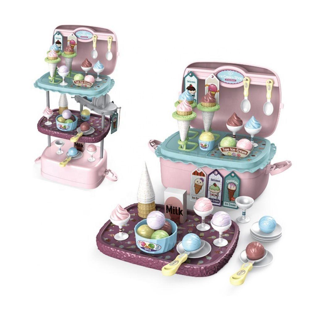 Tienda Helados de Juguete Transportable 3en1 72pcs-0