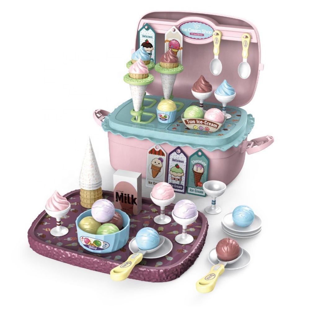 Tienda Helados de Juguete Transportable 3en1 72pcs-1