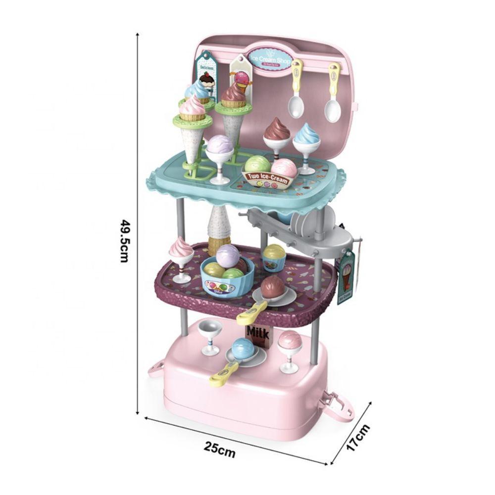 Tienda Helados de Juguete Transportable 3en1 72pcs-5