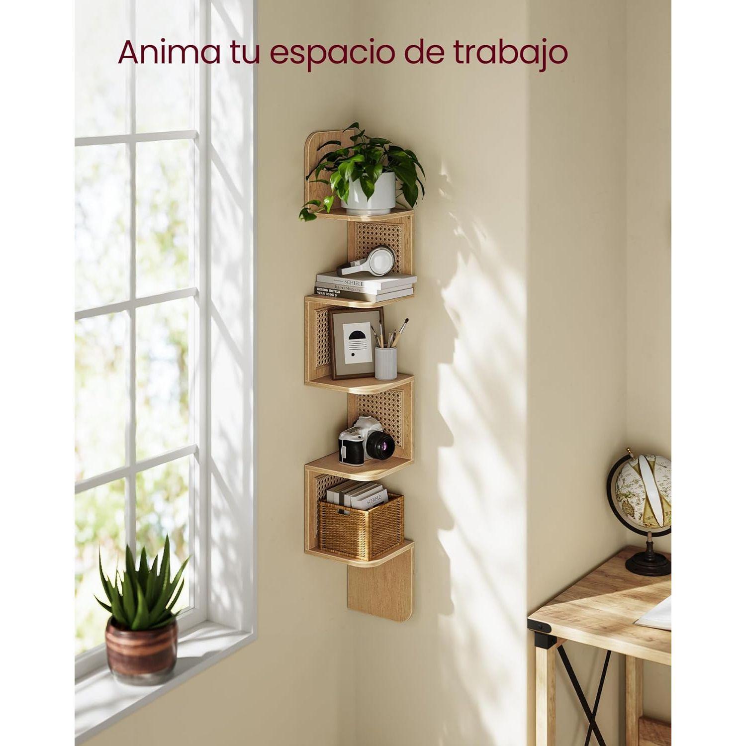 Mueble Estante Esquinero ZigZag Ratán Greve-4